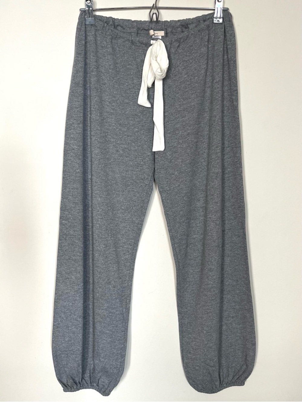 Eberjey • L • Gisele Slouchy Relaxed Jogger Loungewear Drawstring Pant Grey